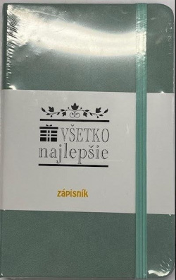 Stredný zápisník Journal - Všetko najlepšie zelený