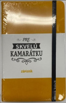 Stredný zápisník Journal - Pre skvelú kamarátku žltý