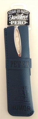 Darčekové pero v koženkovom púzdre - PETER