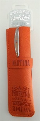 Darčekové pero v koženkovom púzdre - MARTINA