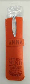 Darčekové pero v koženkovom púzdre - ANNA