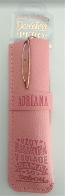 Darčekové pero v koženkovom púzdre - ADRIANA