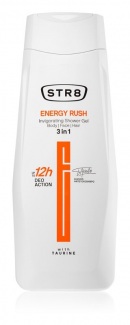 STR8 Energy Rush 3v1 pánsky sprchový gél 400 ml