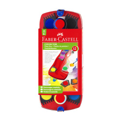Farby vodové Faber-Castell stavebnicové 12 farieb