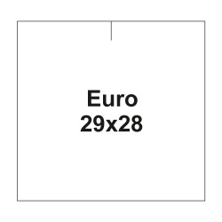 Cenové etikety  EURO 29 x 28 mm hranaté