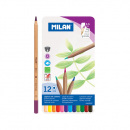 Milan farebné pastelky šesťhranné 3,3 mm plechový box 12 ks