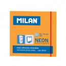 Blok lepiaci MILAN NEON 76 x 76 mm oranžový