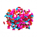 Dekoračné korálky ovalné mix farieb 25 g