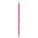 Ceruzka grafitová HB STABILO pencil 160 s gumou - ružová