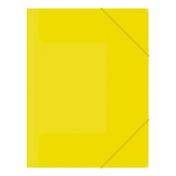 Zakladacia 3-chlopňová mapa s gumou žltá