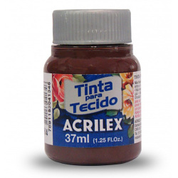 ACRILEX farba na textil, Terra Queimada (tmavá bordová) 37 ml