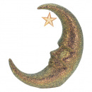 Dekoratívny mesiac zlatá trblietavá 25 cm
