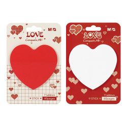 Blok lepiaci M&G Love 71 x 68 mm - 60 listov, mix 1 ks