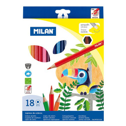 Milan farebné pastelky šesťhranné 18 ks