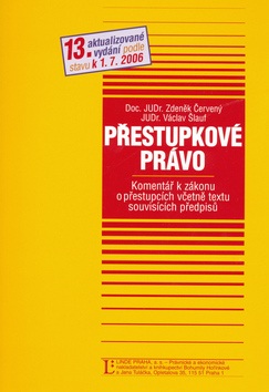 Přestupkové právo (Zdeněk Červený; Václav Šlauf)