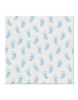 Obrúsky PAW AIRLAID L 40x40cm Baby footprints, light blue