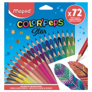 MAPED Farebné ceruzky trojboké Color'Peps 72 farieb