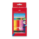 Faber-Castell farebné pastelky šesťhranné s gumou 24 ks