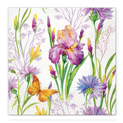 Obrúsky TaT 33x33cm Iris with Butterfly