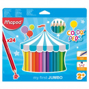 Pastelky Maped Jumbo 24 farieb