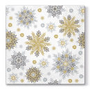 Obrúsky PAW L 33x33cm Snowflakes