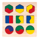 Puzzle geometrické tvary Bino