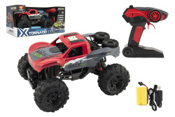 Auto RC terénne 4x4 červené 29 cm 2,4GHz na batérie + dobíjací pack