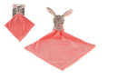 Zajačik zaspávač plyšový 25 x 25 cm ružový 0m+