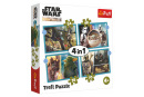 Puzzle 4v1 Mandalorian/Star Wars 28,5 x 20,5 cm