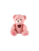 Medveď plyšový sediaci ružový 40 cm