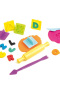 Plastelína MILAN Soft Dough sada 8 farieb + nástroje "Lots of letters"