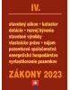 Zákony IV 2023 - stavebné zákony a predpisy - Úplné znenie po novelách k 1. 1. 2023 (Kolektív autorov)