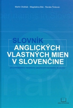 Slovník anglických vlastných mien v slovenčine (Kolektív autorov)