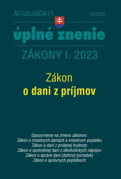 Aktualizácia I/1 2023 – daňové a účtovné zákony