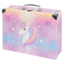 BAAGL Skladací školský kufrík Rainbow Unicorn