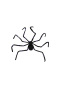 Pavúk veľký na batérie so svetlom 125 x 9 cm