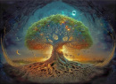 Drevené puzzle tree of life  A2