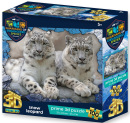 PRIME 3D PUZZLE - GES Snežní leopardi 100 dielikov