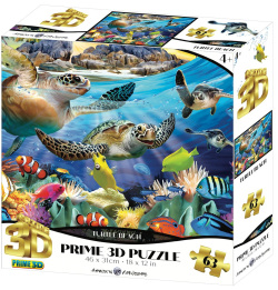 PRIME 3D PUZZLE - Korytnačka 63 dielikov