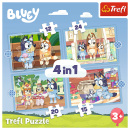 Trefl puzzle 4v1 - Bluey