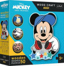 Wood Craft Junior puzzle Vo svete Mickeho Mouse