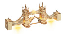 3D drevené puzzle svietiace Tower Bridge