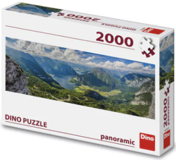 Puzzle Pohľad na Alpy panoramic 2000 dielikov