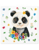 Obrúsky PAW L 33x33cm Flower Panda