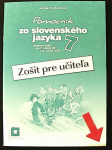 Zošit pre učiteľa Pomocník zo slovenského jazyka 7 (1. akosť) (Jarmila Krajčovičová)