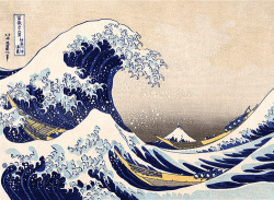 Drevené puzzle Art Hokusai Veľká vlna Kanagawa 200 dielikov