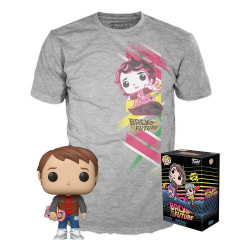 Funko Pop & Tee:  Marty w/Hoverboard - S