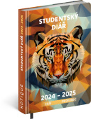 Študentský diár Tiger (september 2024 – december 2025), 9,8 × 14,5 cm (NOTIQUE)