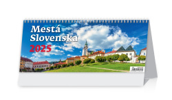 Stolový kalendár 2025 mestá Slovenska