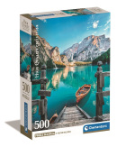 Puzzle Jazero Braies + plagát 500 dielikov